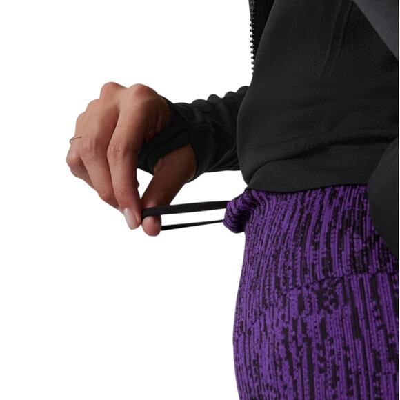 Athleta Flurry Elemental Leggings Size Purple/Black Size Large - Picture 3 of 7